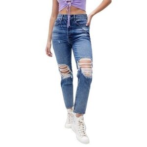 PacSun Ultra High Rise Slim Distressed Jeans
